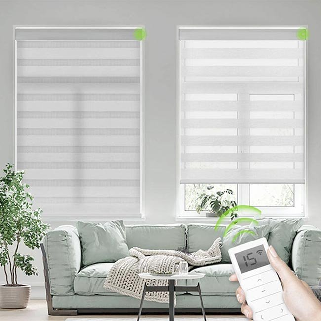 Características clave de las cortinas roller dúo blancas